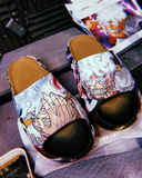Custom Adidas YZY Slide Core One Piece (Gear 5) by Sierato