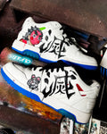 Custom Demon Slayer : Hashira Off-White Sneakers - Size 12, 1 of 1 Hand-Painted by Sierato