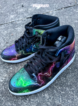 Black Toe "Galaxy" Air Jordan 1 Retro High by Sierato x Artisan Echelon